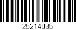 Código de barras (EAN, GTIN, SKU, ISBN): '25214095'
