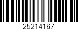 Código de barras (EAN, GTIN, SKU, ISBN): '25214167'
