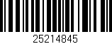 Código de barras (EAN, GTIN, SKU, ISBN): '25214845'