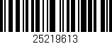Código de barras (EAN, GTIN, SKU, ISBN): '25219613'