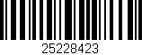Código de barras (EAN, GTIN, SKU, ISBN): '25228423'
