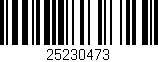 Código de barras (EAN, GTIN, SKU, ISBN): '25230473'
