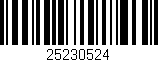 Código de barras (EAN, GTIN, SKU, ISBN): '25230524'
