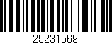 Código de barras (EAN, GTIN, SKU, ISBN): '25231569'