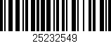Código de barras (EAN, GTIN, SKU, ISBN): '25232549'