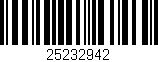 Código de barras (EAN, GTIN, SKU, ISBN): '25232942'