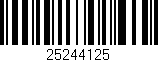 Código de barras (EAN, GTIN, SKU, ISBN): '25244125'