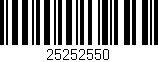 Código de barras (EAN, GTIN, SKU, ISBN): '25252550'