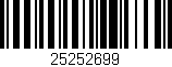 Código de barras (EAN, GTIN, SKU, ISBN): '25252699'