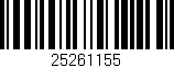 Código de barras (EAN, GTIN, SKU, ISBN): '25261155'