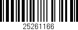 Código de barras (EAN, GTIN, SKU, ISBN): '25261166'