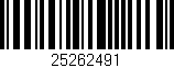 Código de barras (EAN, GTIN, SKU, ISBN): '25262491'