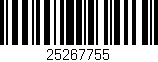 Código de barras (EAN, GTIN, SKU, ISBN): '25267755'