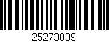 Código de barras (EAN, GTIN, SKU, ISBN): '25273089'