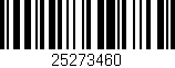 Código de barras (EAN, GTIN, SKU, ISBN): '25273460'