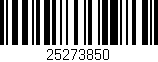 Código de barras (EAN, GTIN, SKU, ISBN): '25273850'