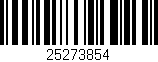 Código de barras (EAN, GTIN, SKU, ISBN): '25273854'
