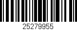 Código de barras (EAN, GTIN, SKU, ISBN): '25279955'