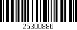 Código de barras (EAN, GTIN, SKU, ISBN): '25300886'