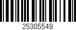 Código de barras (EAN, GTIN, SKU, ISBN): '25305549'