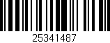 Código de barras (EAN, GTIN, SKU, ISBN): '25341487'