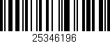Código de barras (EAN, GTIN, SKU, ISBN): '25346196'