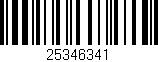 Código de barras (EAN, GTIN, SKU, ISBN): '25346341'
