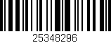Código de barras (EAN, GTIN, SKU, ISBN): '25348296'