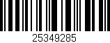 Código de barras (EAN, GTIN, SKU, ISBN): '25349285'