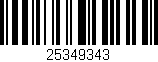 Código de barras (EAN, GTIN, SKU, ISBN): '25349343'