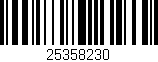 Código de barras (EAN, GTIN, SKU, ISBN): '25358230'