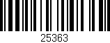 Código de barras (EAN, GTIN, SKU, ISBN): '25363'