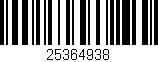 Código de barras (EAN, GTIN, SKU, ISBN): '25364938'
