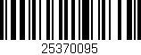 Código de barras (EAN, GTIN, SKU, ISBN): '25370095'