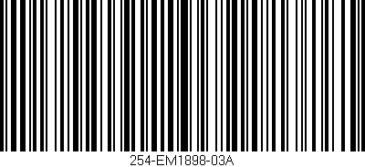 Código de barras (EAN, GTIN, SKU, ISBN): '254-EM1898-03A'