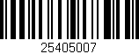 Código de barras (EAN, GTIN, SKU, ISBN): '25405007'