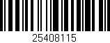 Código de barras (EAN, GTIN, SKU, ISBN): '25408115'