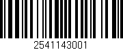 Código de barras (EAN, GTIN, SKU, ISBN): '2541143001'
