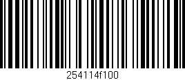 Código de barras (EAN, GTIN, SKU, ISBN): '254114f100'