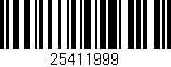 Código de barras (EAN, GTIN, SKU, ISBN): '25411999'
