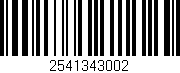 Código de barras (EAN, GTIN, SKU, ISBN): '2541343002'