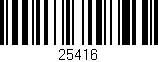 Código de barras (EAN, GTIN, SKU, ISBN): '25416'