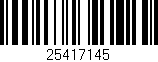 Código de barras (EAN, GTIN, SKU, ISBN): '25417145'
