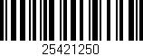Código de barras (EAN, GTIN, SKU, ISBN): '25421250'