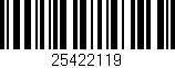 Código de barras (EAN, GTIN, SKU, ISBN): '25422119'