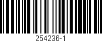 Código de barras (EAN, GTIN, SKU, ISBN): '254236-1'