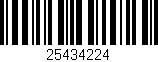 Código de barras (EAN, GTIN, SKU, ISBN): '25434224'
