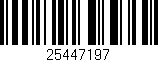 Código de barras (EAN, GTIN, SKU, ISBN): '25447197'