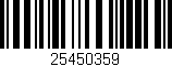Código de barras (EAN, GTIN, SKU, ISBN): '25450359'