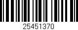 Código de barras (EAN, GTIN, SKU, ISBN): '25451370'
